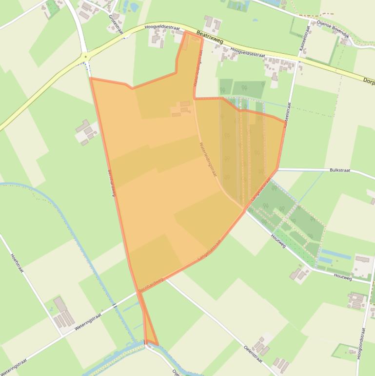 Kaart van postcodegebied 5394LK.