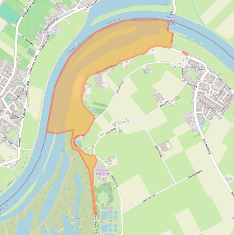 Kaart van postcodegebied 5394LS.