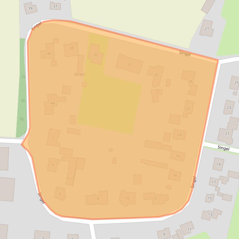 Kaart van postcodegebied 5395TC.