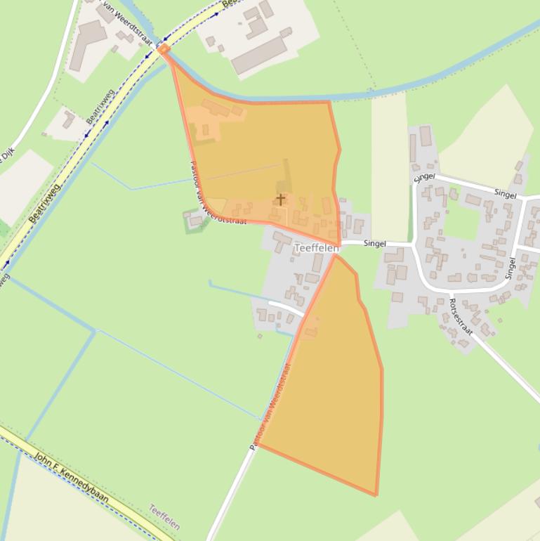 Kaart van postcodegebied 5395TG.