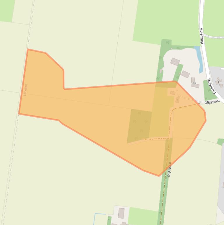 Kaart van postcodegebied 5396NJ.