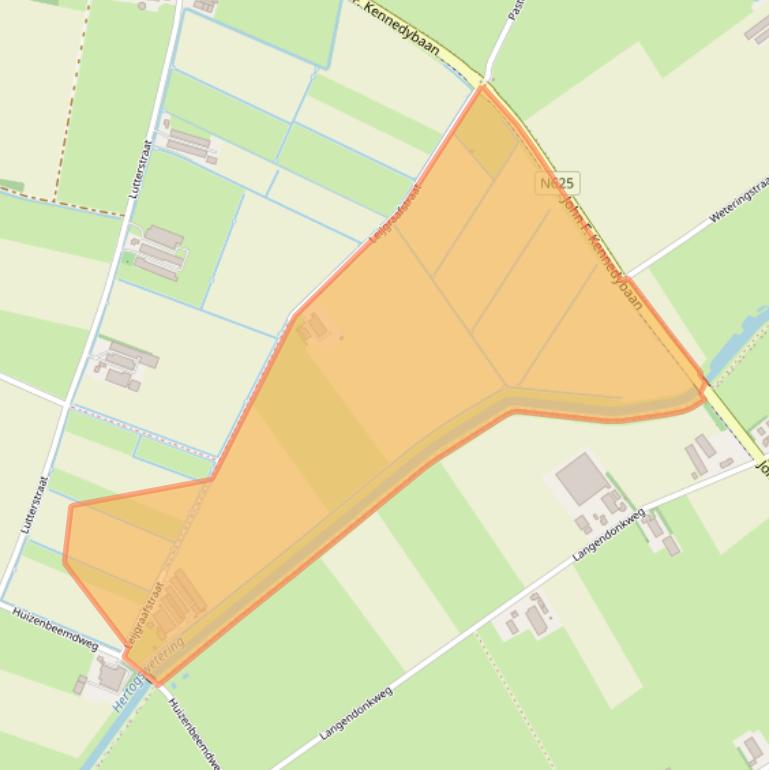 Kaart van postcodegebied 5396NS.