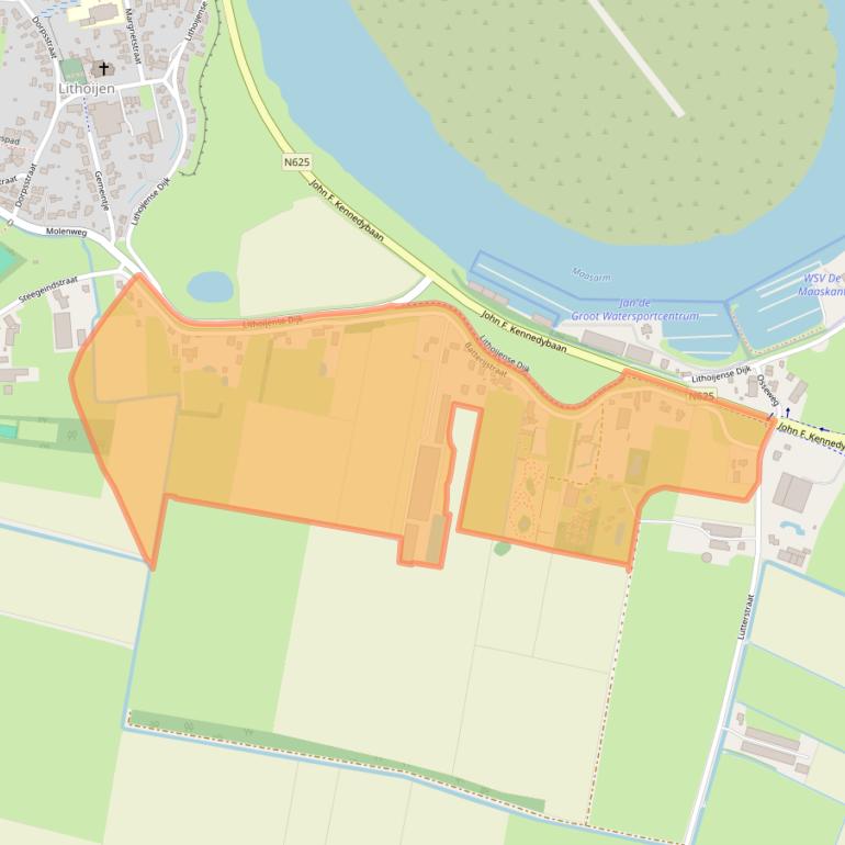 Kaart van postcodegebied 5396NT.