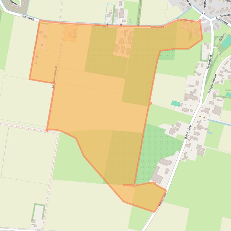 Kaart van postcodegebied 5396NV.