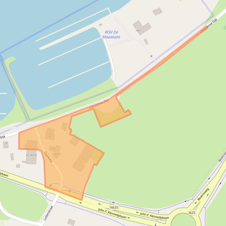 Kaart van postcodegebied 5396PA.