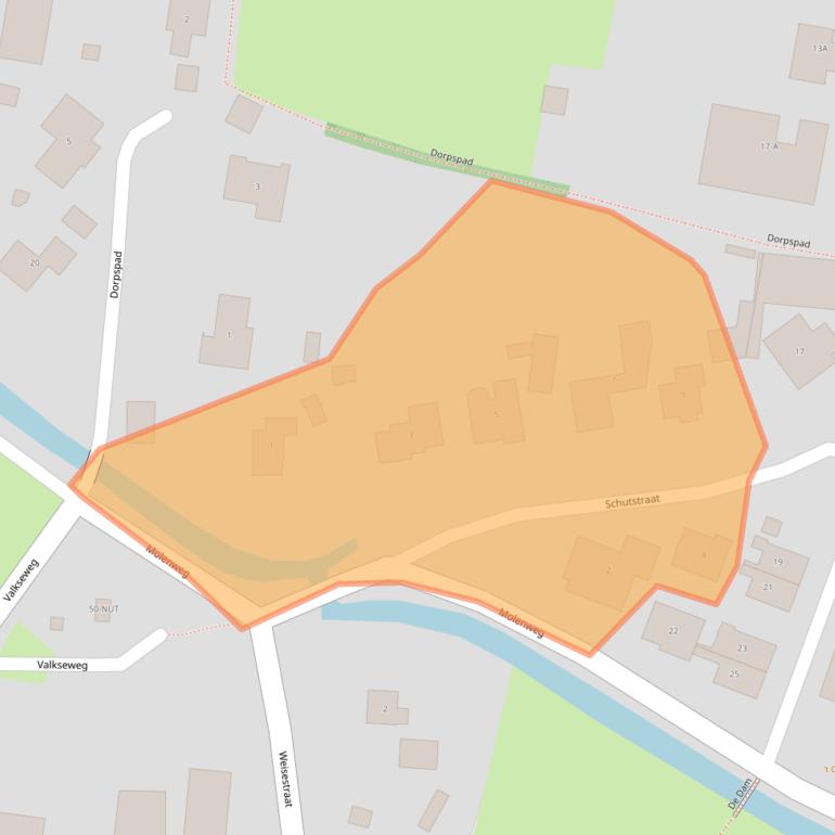 Kaart van postcodegebied 5396PE.