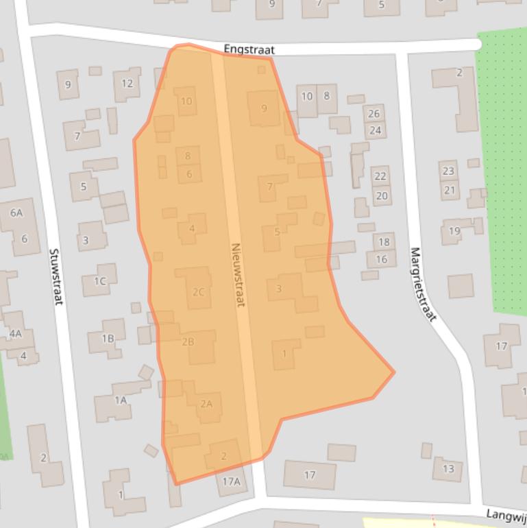 Kaart van postcodegebied 5396PL.