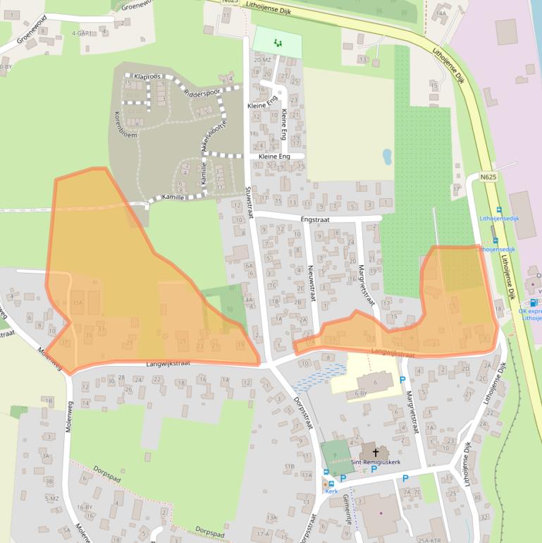 Kaart van postcodegebied 5396PN.