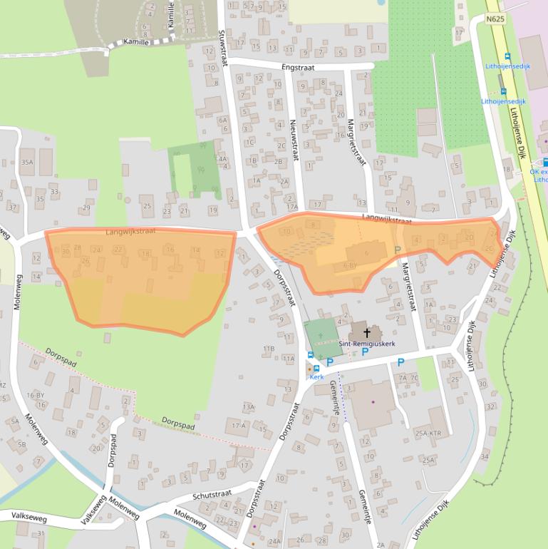 Kaart van postcodegebied 5396PP.