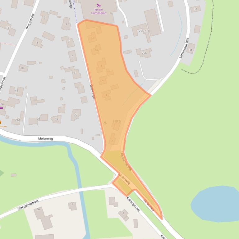 Kaart van postcodegebied 5396PS.