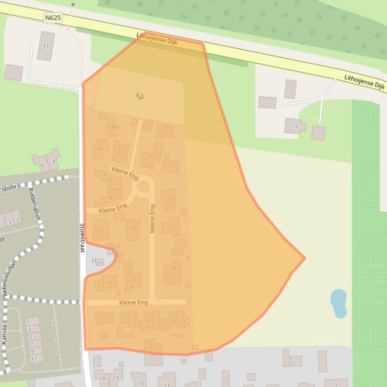 Kaart van postcodegebied 5396PX.