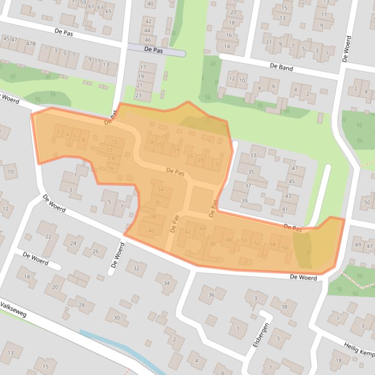 Kaart van postcodegebied 5397AB.