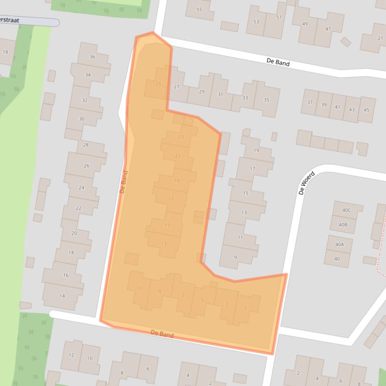 Kaart van postcodegebied 5397AC.