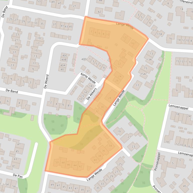 Kaart van postcodegebied 5397AH.