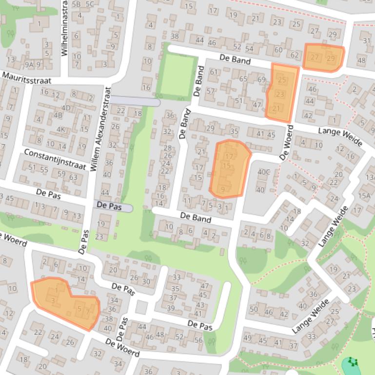 Kaart van postcodegebied 5397AL.