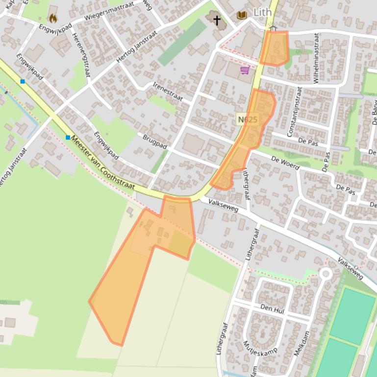 Kaart van postcodegebied 5397AR.