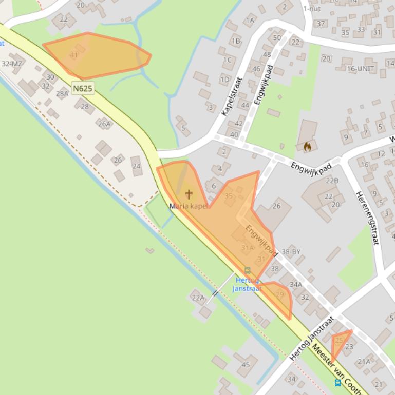 Kaart van postcodegebied 5397AV.