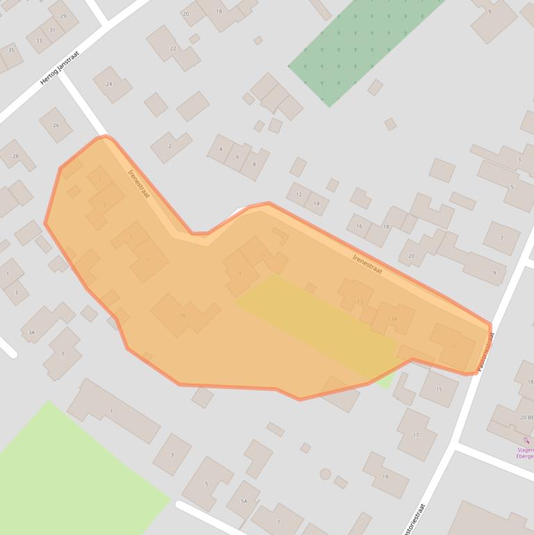Kaart van postcodegebied 5397AW.