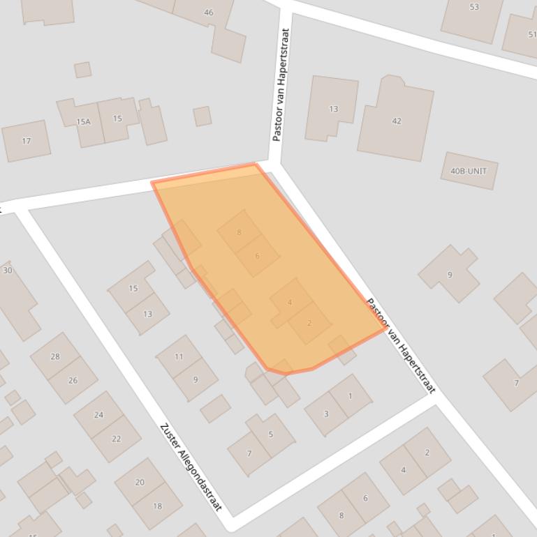 Kaart van postcodegebied 5397BL.