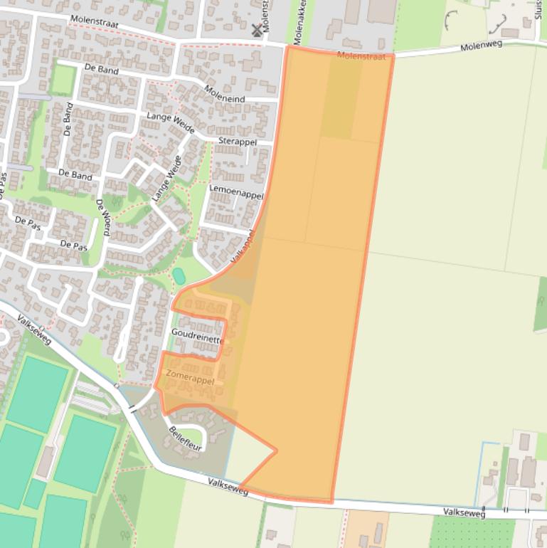 Kaart van postcodegebied 5397CB.