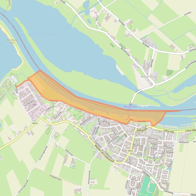 Kaart van postcodegebied 5397EB.