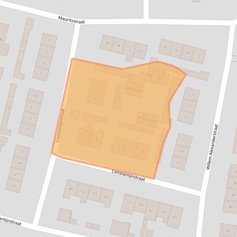 Kaart van postcodegebied 5397ET.