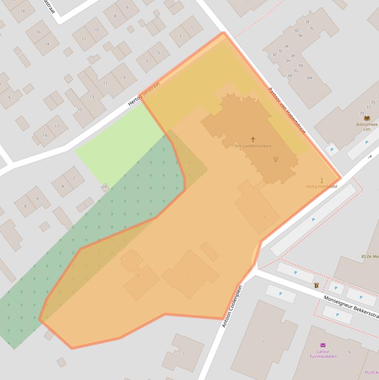 Kaart van postcodegebied 5397EX.