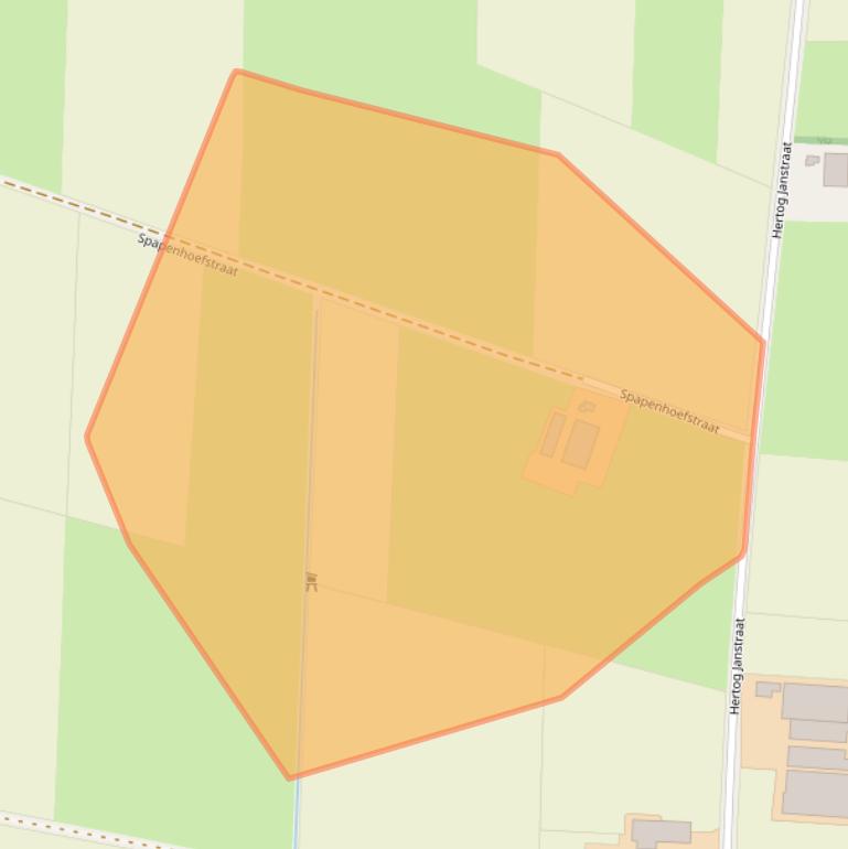 Kaart van postcodegebied 5397LD.