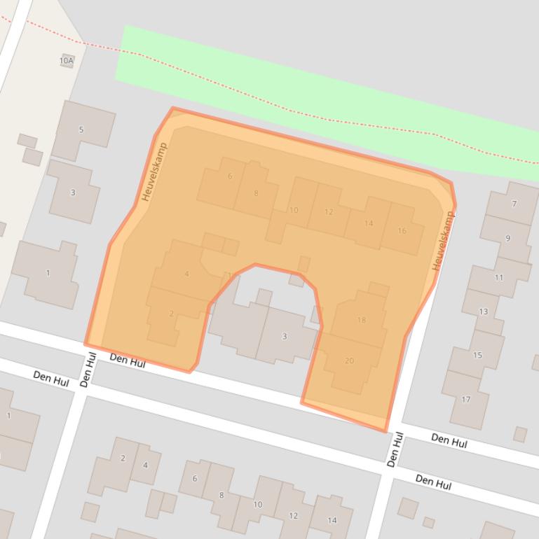 Kaart van postcodegebied 5397LW.