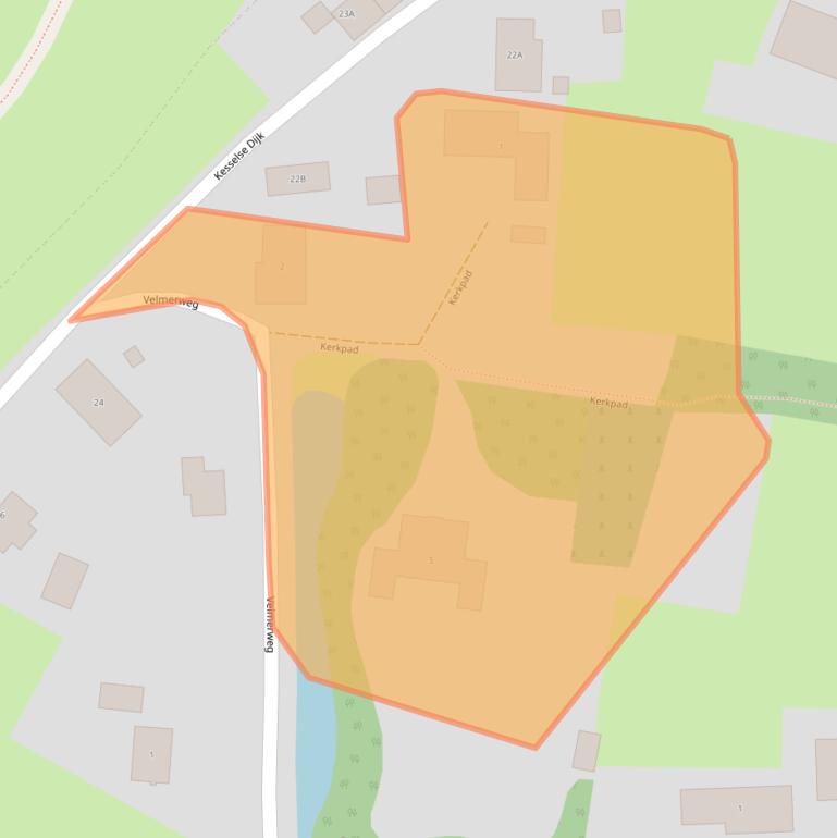 Kaart van postcodegebied 5398CC.