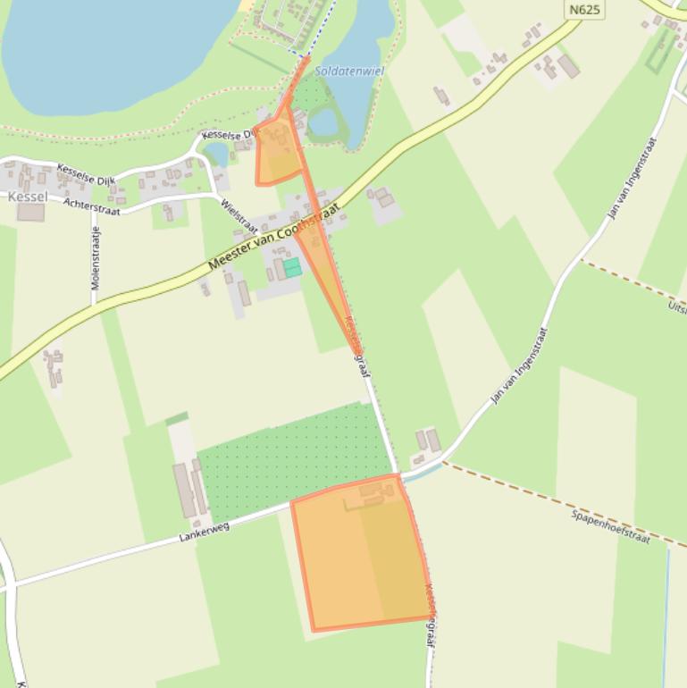 Kaart van postcodegebied 5398CH.