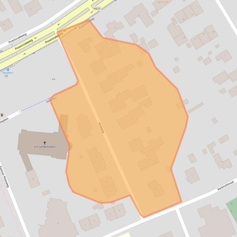 Kaart van postcodegebied 5398HJ.