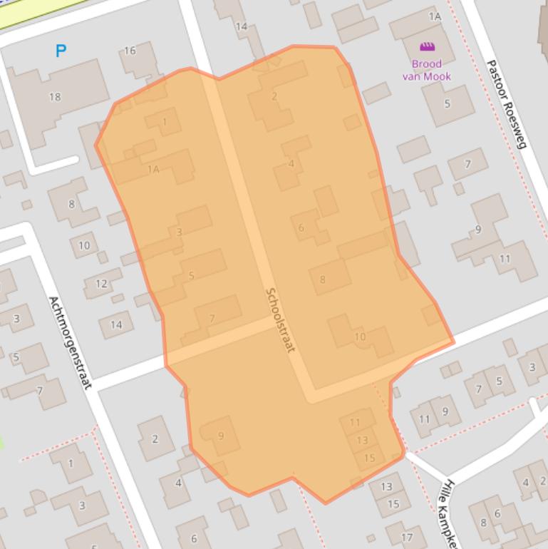 Kaart van postcodegebied 5398HS.