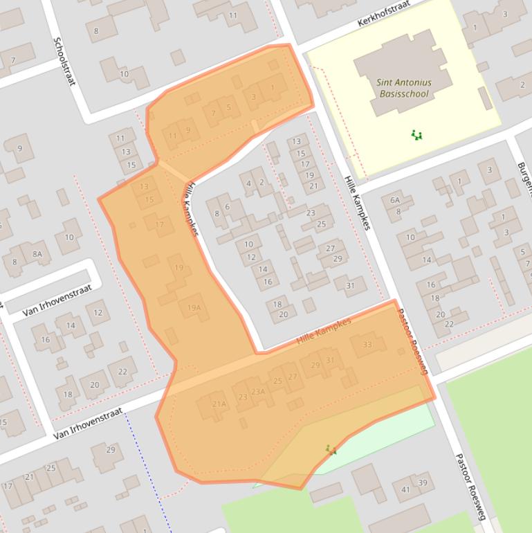 Kaart van postcodegebied 5398HV.