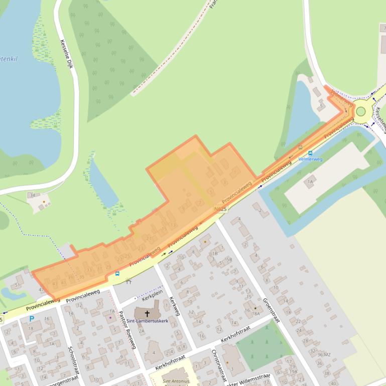 Kaart van postcodegebied 5398JH.