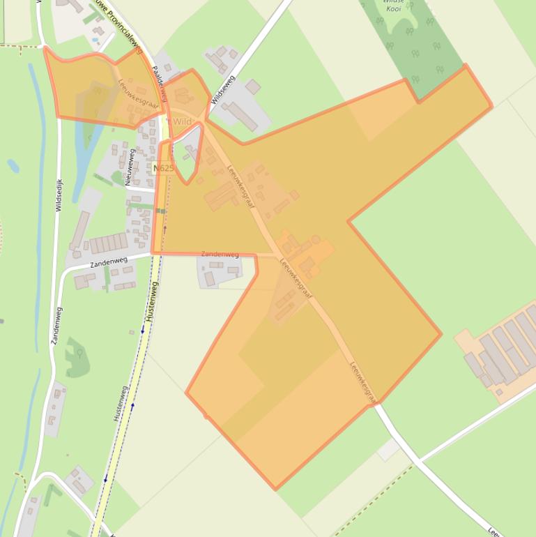 Kaart van postcodegebied 5398KC.