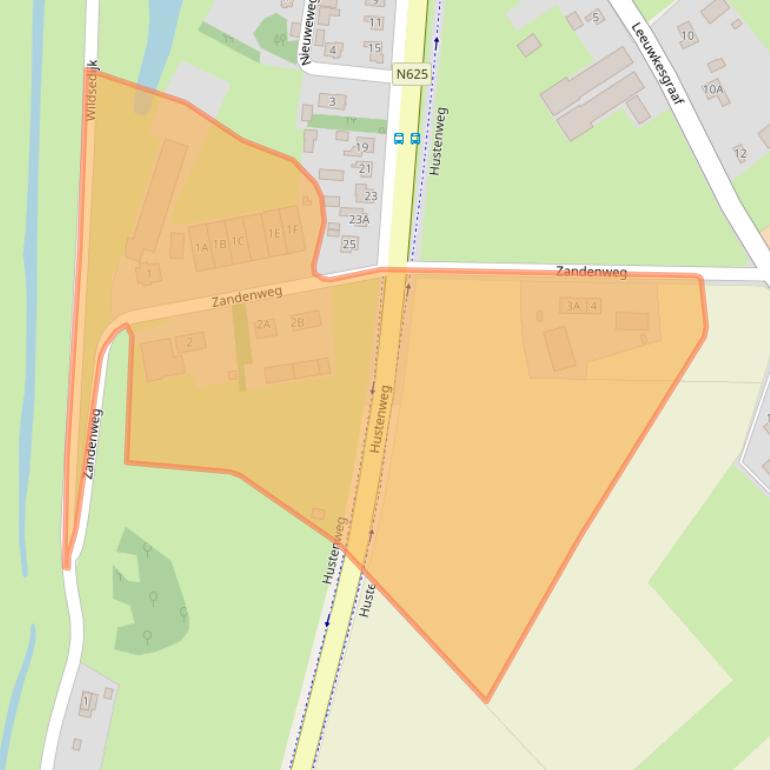 Kaart van postcodegebied 5398KD.