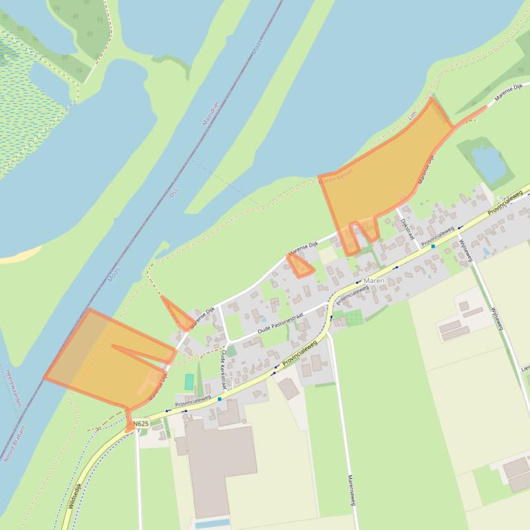 Kaart van postcodegebied 5398KL.