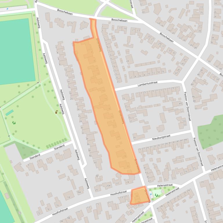 Kaart van postcodegebied 5401AB.