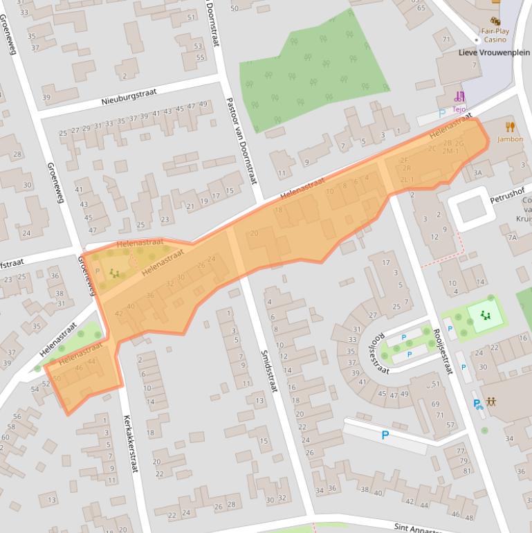 Kaart van postcodegebied 5401AL.