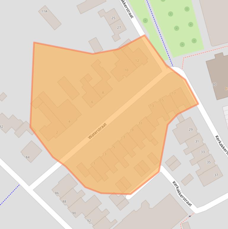 Kaart van postcodegebied 5401AR.