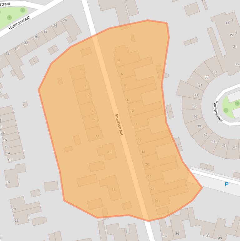 Kaart van postcodegebied 5401AV.