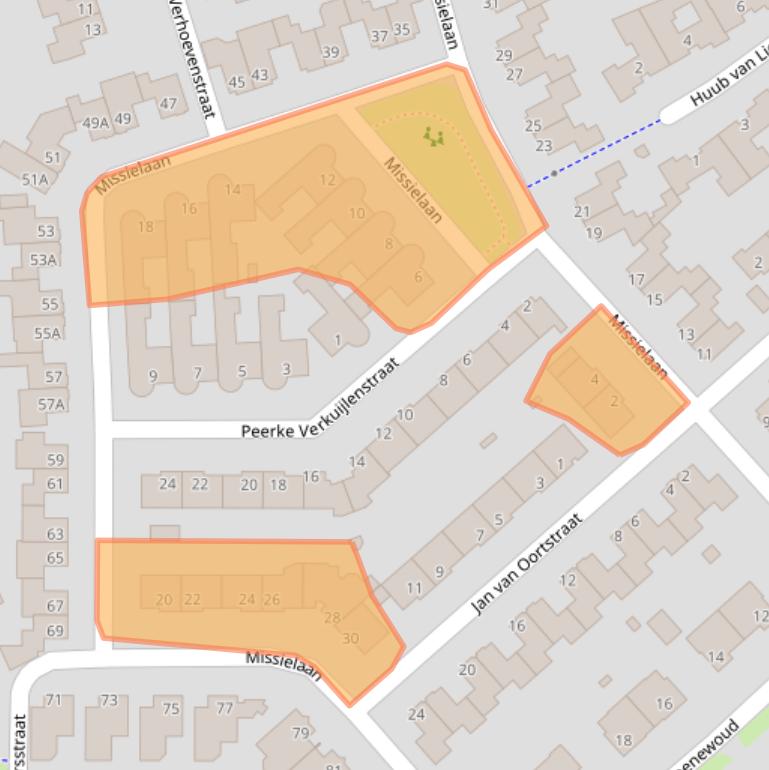 Kaart van postcodegebied 5401BR.