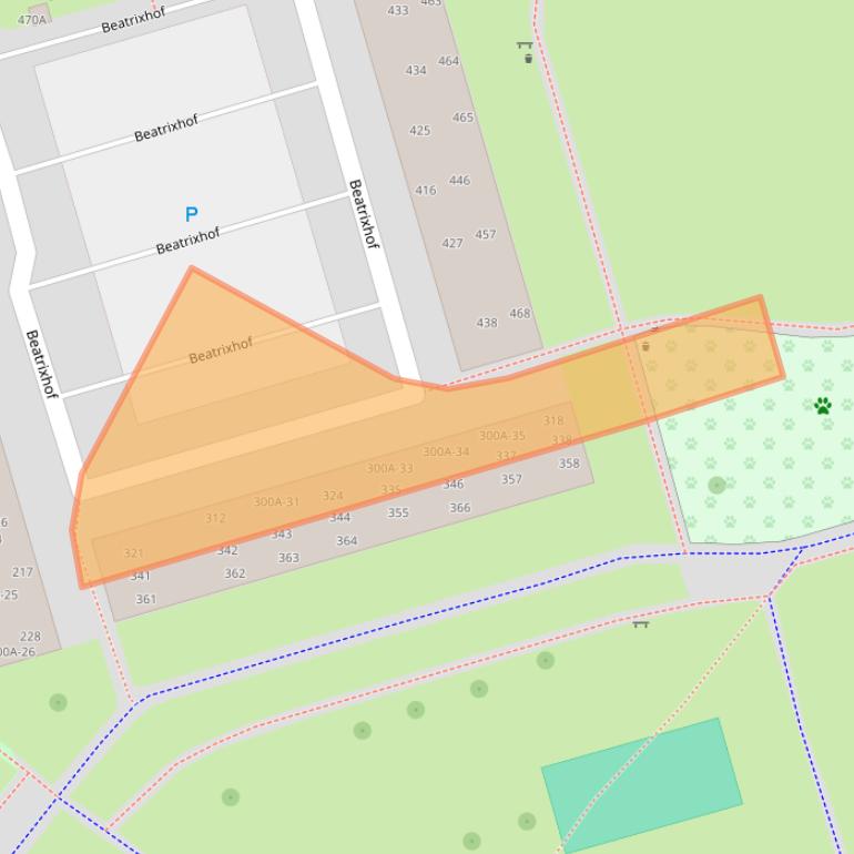 Kaart van postcodegebied 5401CP.