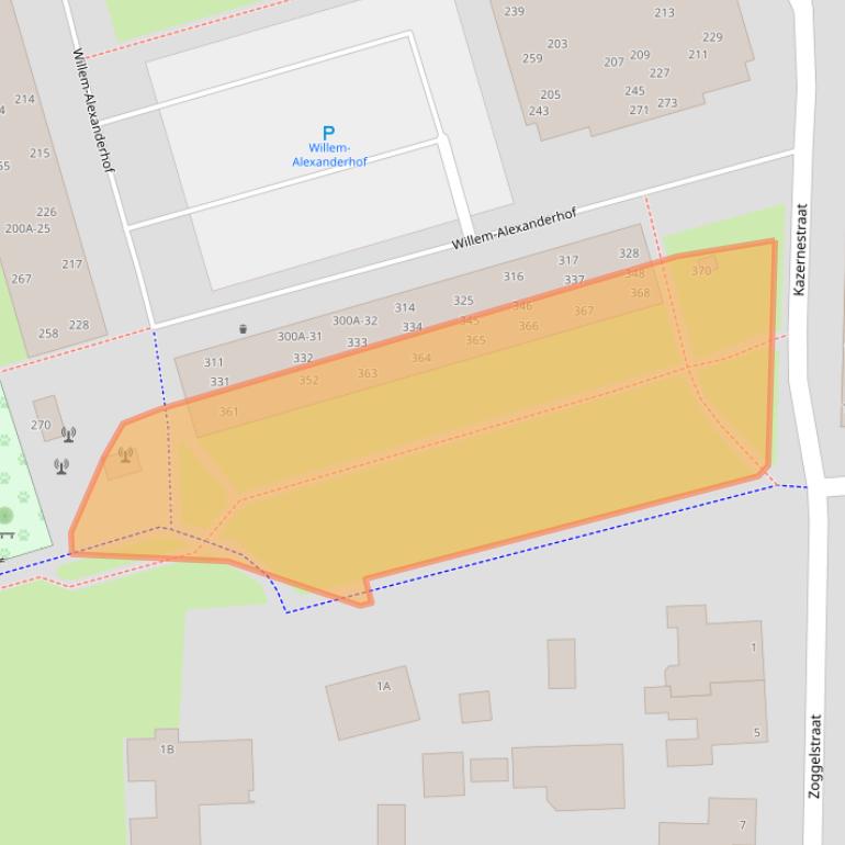 Kaart van postcodegebied 5401DG.