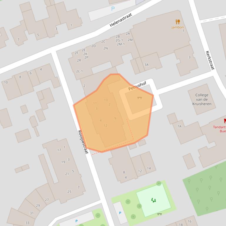 Kaart van postcodegebied 5401DX.