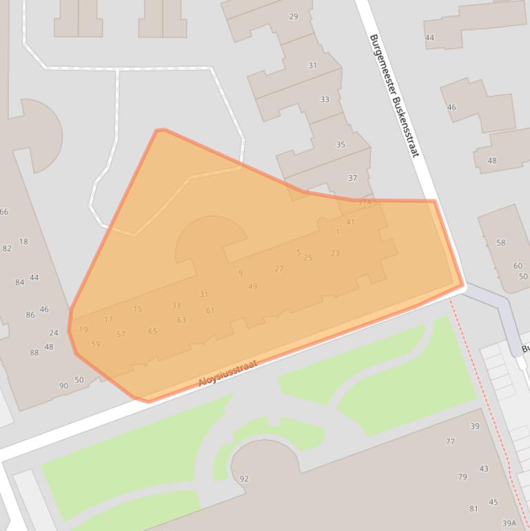 Kaart van postcodegebied 5401EL.