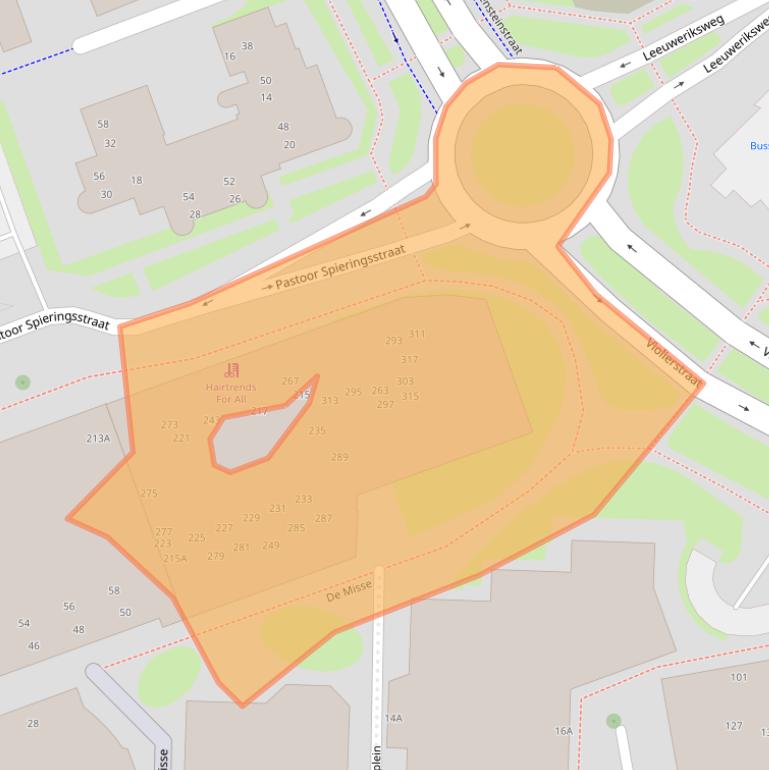 Kaart van postcodegebied 5401GV.