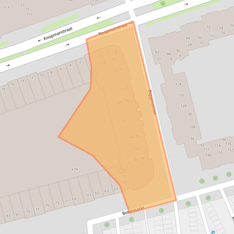 Kaart van postcodegebied 5401HA.