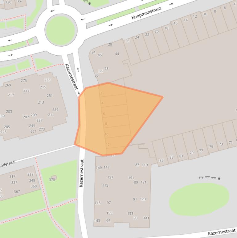 Kaart van postcodegebied 5401HE.